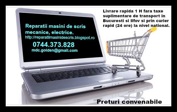 Reparatii masini de scris mecanice si electrice cu consumabile aferente.