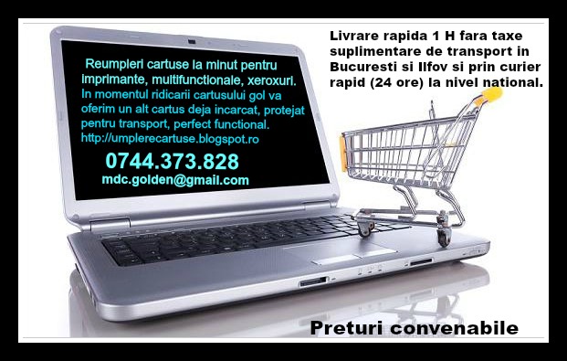 Profesional incarcare cartuse imprimante, multifunctionale si copiatoare.