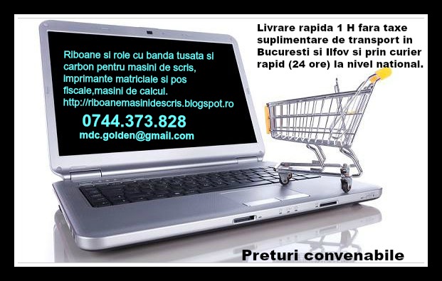 Casete, Role, Riboane pentru masini de scris 0744373828 imprimante matriciale si pos bonuri, case de marcat, calculatoare de birou, masini de calcul.